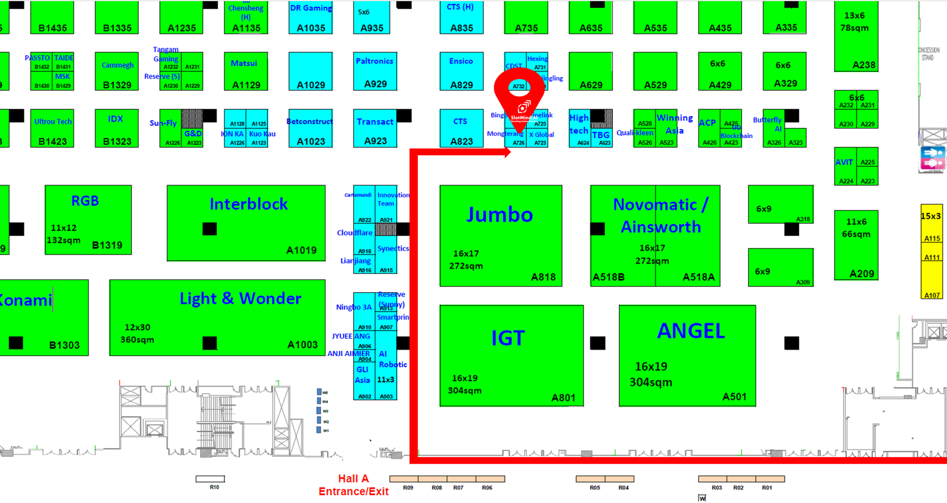 Booth Location Map